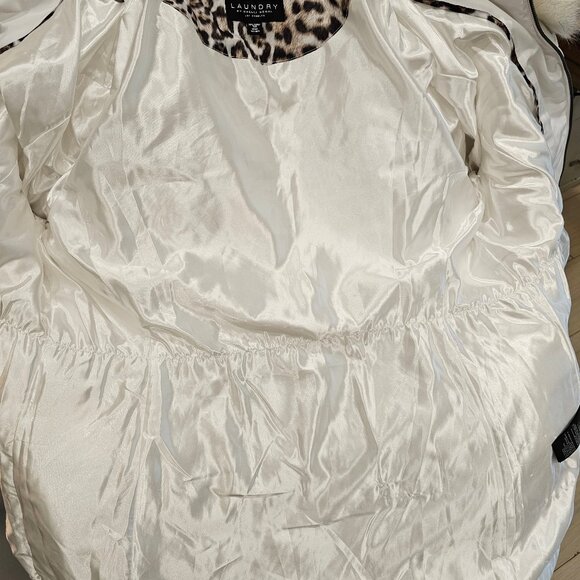 Laundry By Shelli Segal Faux Fur Trim Hood Puffer Down Coat White, XXL - Picture 12 of 12